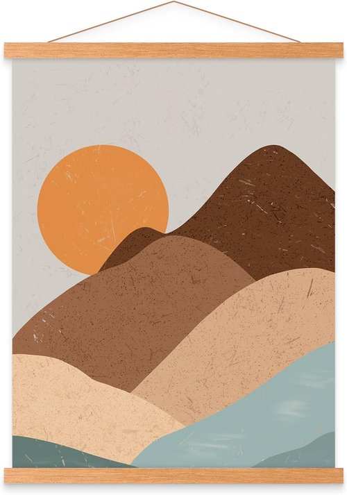 Benjia Magnetic Light Wood Poster Frame - 11x14 & 11x17 Sizes for Canvas Art Prints | Wall Hanging (1 Pack)