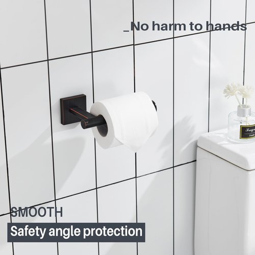 KOKOSIRI Toilet Paper Holder Oil Rubbed Bronze Toilet Roll Holder Hold Mega Rolls Kitchen Bathroom Tissue Paper Dispenser Stainless Steel, B2008ORB