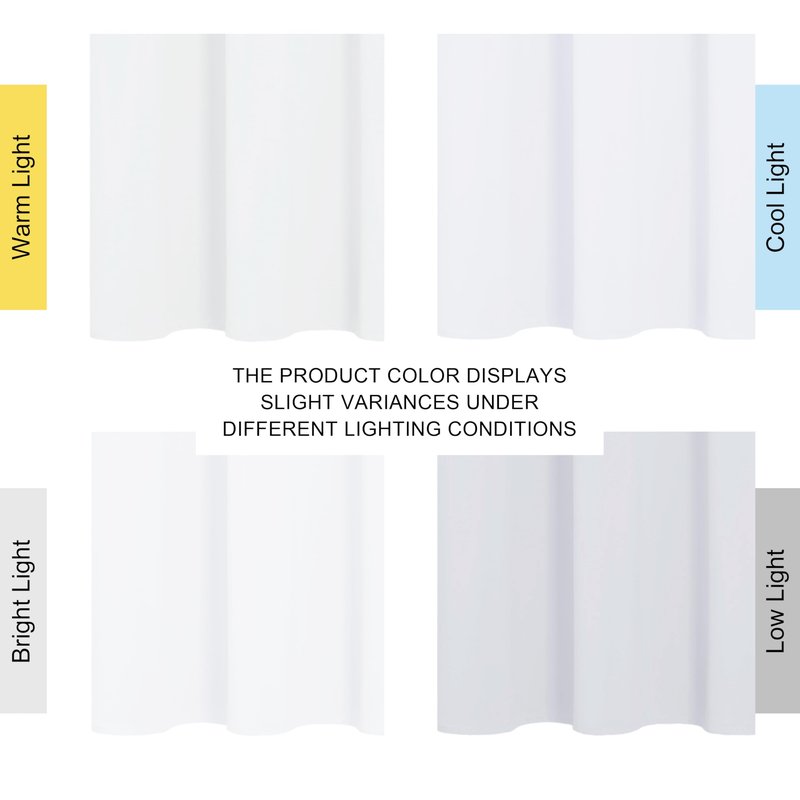 NICETOWN 100% Blackout Window Curtain Panels, Cold and Full Light Blocking Drapes with Black Liner for Nursery, 84 inches Drop Thermal Insulated Draperies (White, 2 Pieces, 52 Wide Each Panel)