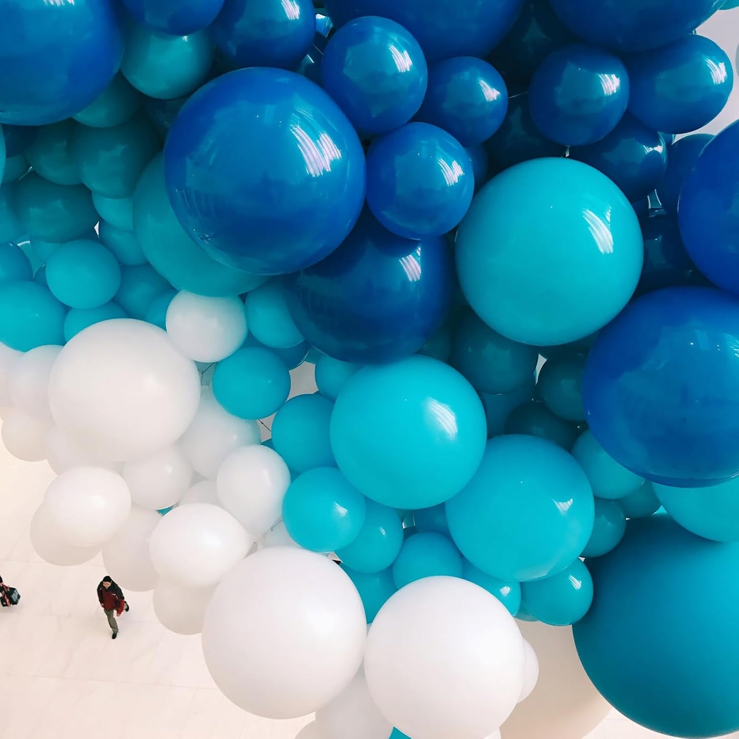 PartyWoo Royal Blue Balloons - 140-Piece Arch Kit for Baby Shower & Graduation | Various Sizes 5-12 Inch