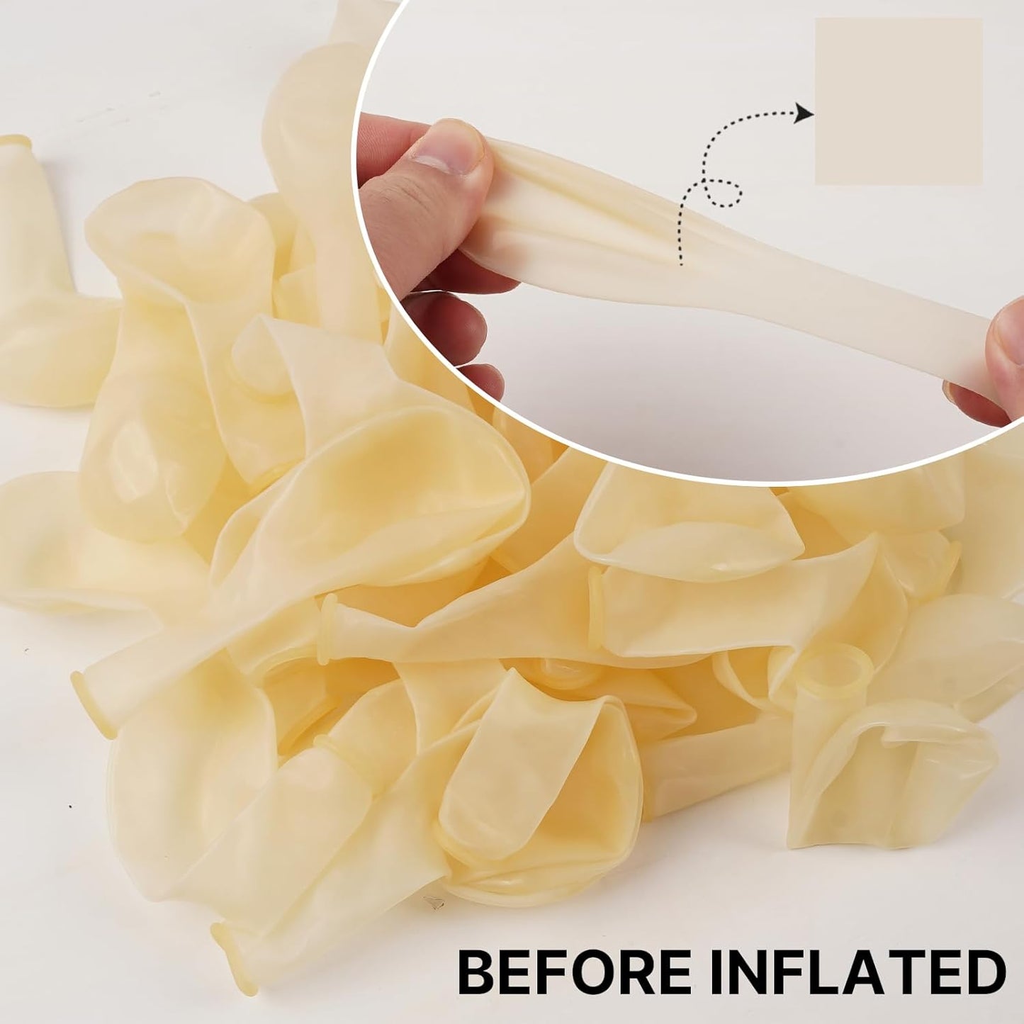 PartyWoo Clear Balloons - 100pcs Transparent Balloon Arch Kit for Weddings, Graduations & More | 5-36 Inch Sizes