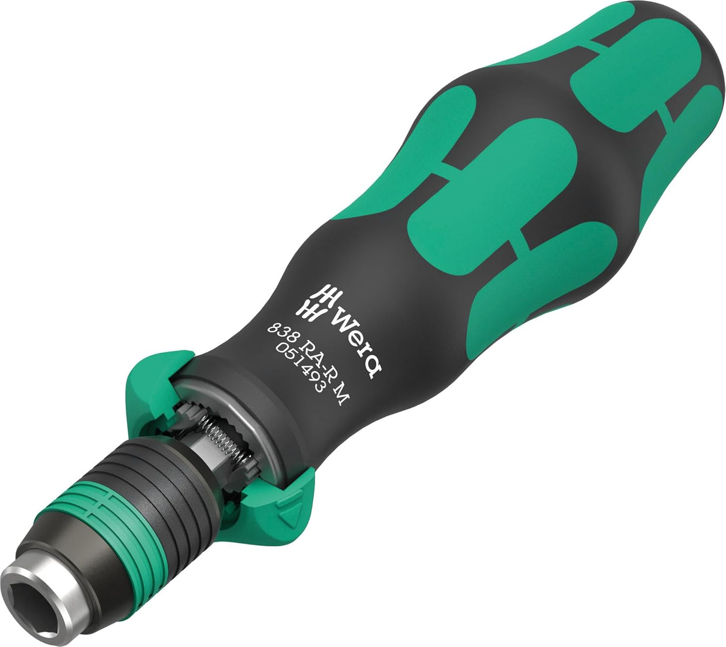 WERA - 1/4" Ratchet Bit-Holding Screwdriver | 123.5 mm Length for Precision Fastening