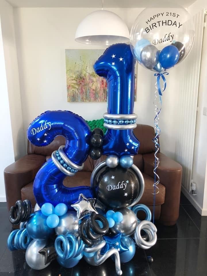 Night Blue Number 5 Balloon - 40 Inch Birthday Decoration for 5th Birthday Party Supplies