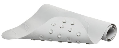 Ubbi Cushioned Non-Slip Bath Mat for Baby, Powerful Suction Cups, Baby Bathtub Time Essentials, Gray