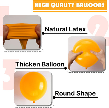 PartyWoo Mustard Yellow Balloons - 50pcs 12 Inch Fall Decorations for Birthday & Baby Showers