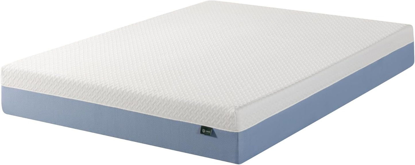 Zinus 10 Inch King Cooling Memory Foam Mattress - Fiberglass Free, Medium Feel, Breathable Layers
