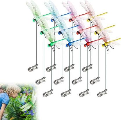 Dragonfly Hat Clip - Stylish Bug Repellent Accessory for Garden Decor