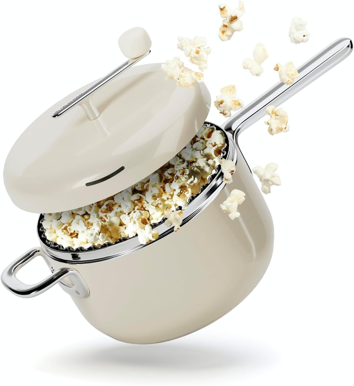 Popsmith Popcorn Popper - 6 Quart Stovetop Machine | Stainless Steel Design for All Stovetops