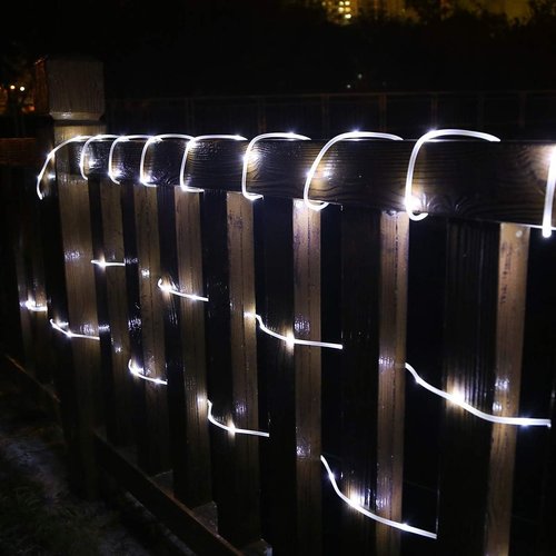 Lighting EVER Plug-In Rope Lights - 100 LED Copper Wire String Lights, 33 ft Cool White 6000K
