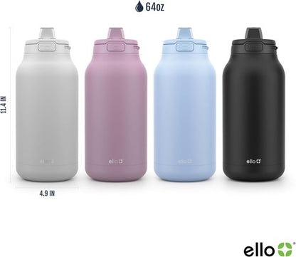 Ello Hydra 64oz Vacuum Insulated Stainless Steel Jug - Durable & Locking Design