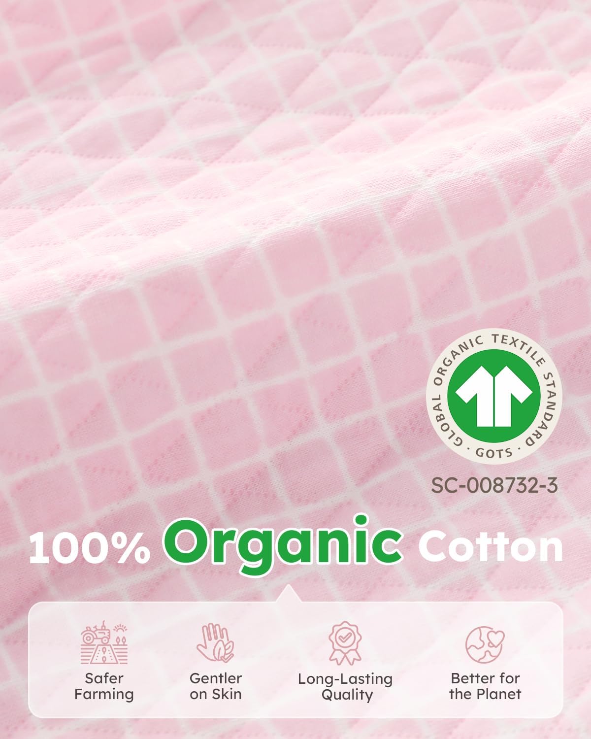 Yoofoss Organic Cotton Baby Pajamas - Warm Quilted Sleepers for Newborns | 0-3, 3-6, 6-9 Months