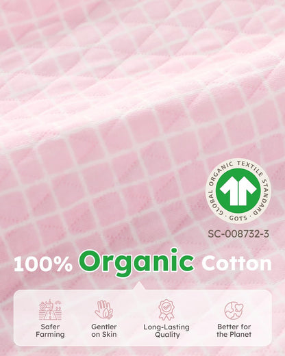 Yoofoss Organic Cotton Baby Pajamas - Warm Quilted Sleepers for Newborns | 0-3, 3-6, 6-9 Months