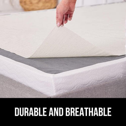 GORILLA GRIP Non-Slip Mattress Gripper - Prevents Sliding & Keeps Bed in Place | Easy Trim Pads, Queen
