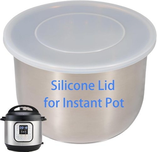 **Silicone Lid for Instant Pot - 9.8-Inch Premium Cover for 5QT & 6QT Inner Pots | Reusable Food Lid**