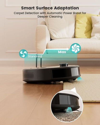 Lefant M330 Pro LiDAR Robot Vacuum & Mop - Smart Mapping, Tangle-Free Pet Hair, WiFi Control