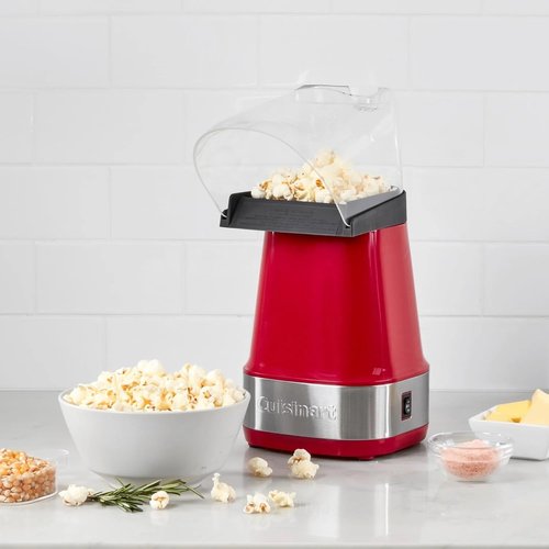 Cuisinart EasyPop Hot Air Popcorn Maker - Fast, Healthy Snack Preparation | Vibrant Red Color