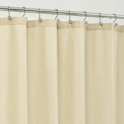 ALYVIA SPRING Extra Long Fabric Shower Curtain Liner Waterproof - 72" x 84", Soft & Lightweight XL Shower Curtain with 3 Magnets, Machine Washable - 72x84, Cream