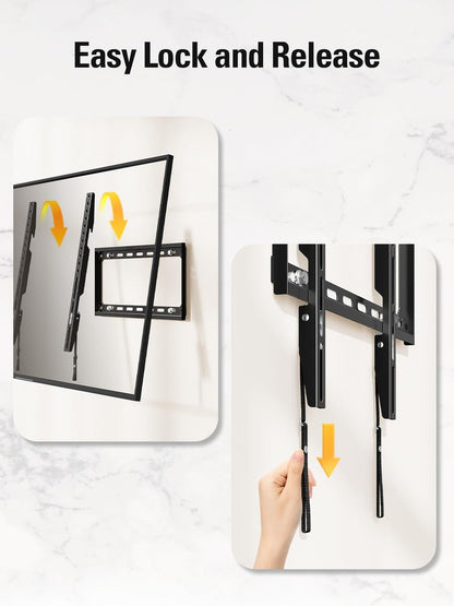 Mounting Dream TV Mount Fixed for Most 26-60 Inch LED, LCD and Plasma TVs, TV Wall Mount TVs Bracket up to VESA 400x400mm and 100 LBS Loading Capacity, Low Profile and Space Saving Flat Mount MD2361-K