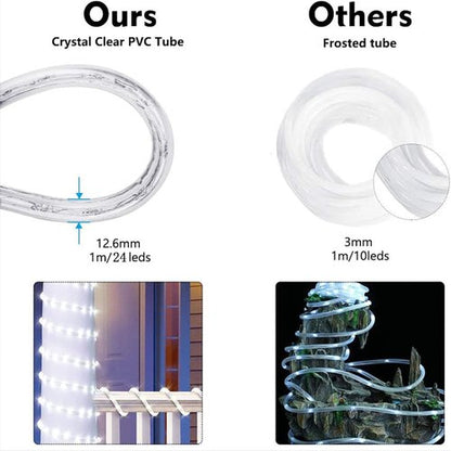 LED Rope Lights - 150ft Connectable & Flexible Tube Lights with 8 Modes | Waterproof for Outdoor & Indoor Use (Blue)
