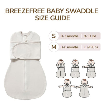 usbettas Swaddles for Newborns, Safe Sleep Swaddle Sack with Mesh Design, Breathable 100% Cotton Sleepsack New-Parent-Friendly 0-3 Month, 3-Way Adjustable Transitional Swaddle, Grey