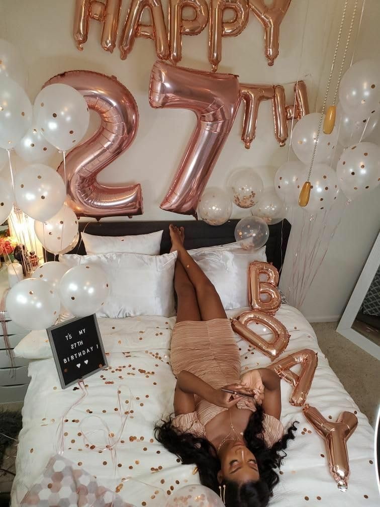 Numbers 17 Balloon - 40 Inch Rose Gold Foil Decoration for 17th Birthday & Anniversary Celebrations
