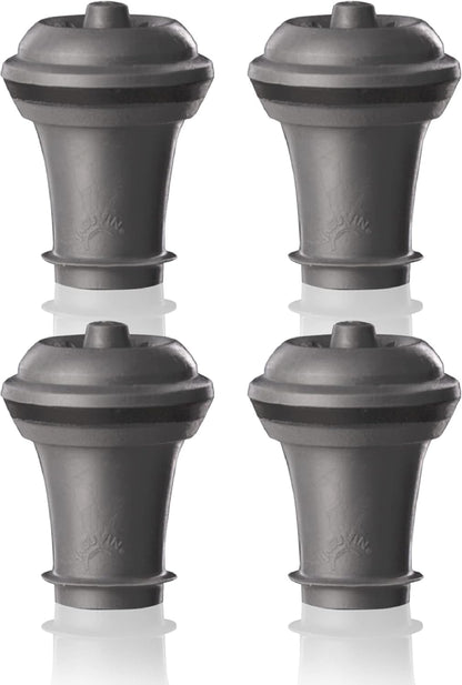 Vacu Vin Wine Stopper Set with Wine Saver Concerto - 6 Stoppers & Concerto Pump for Wine Freshness Up to 7 Days