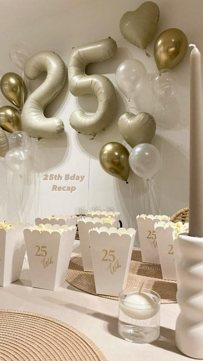Happy 27 Birthday Decoration - Large Foil Balloon 27 for Men & Women | Perfect for Weddings, Graduations, Anniversaries