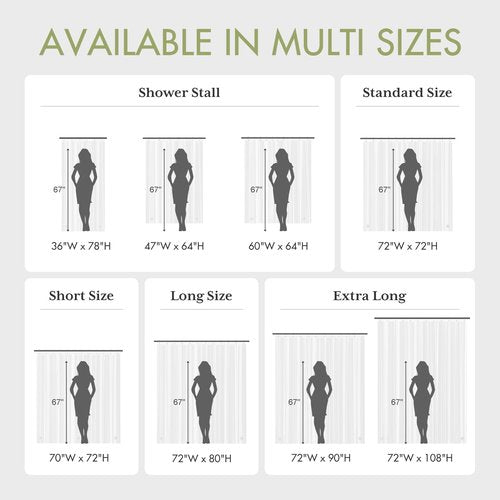 AmazerBath Extra Long Shower Curtain Liner 72x108, Clear Shower Curtain Liner Tall, Waterproof Plastic Shower Liner, Washable PEVA Shower Curtain with 3 Magnets and 12 Rustproof Metal Grommets