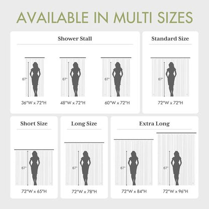 AmazerBath Camper Shower Curtain Liner 60x64, Clear Shower Curtain Liner, Waterproof Plastic Shower Liner, Cute Lightweight PEVA Shower Curtain with 3 Magnets and 10 Rustproof Metal Grommets