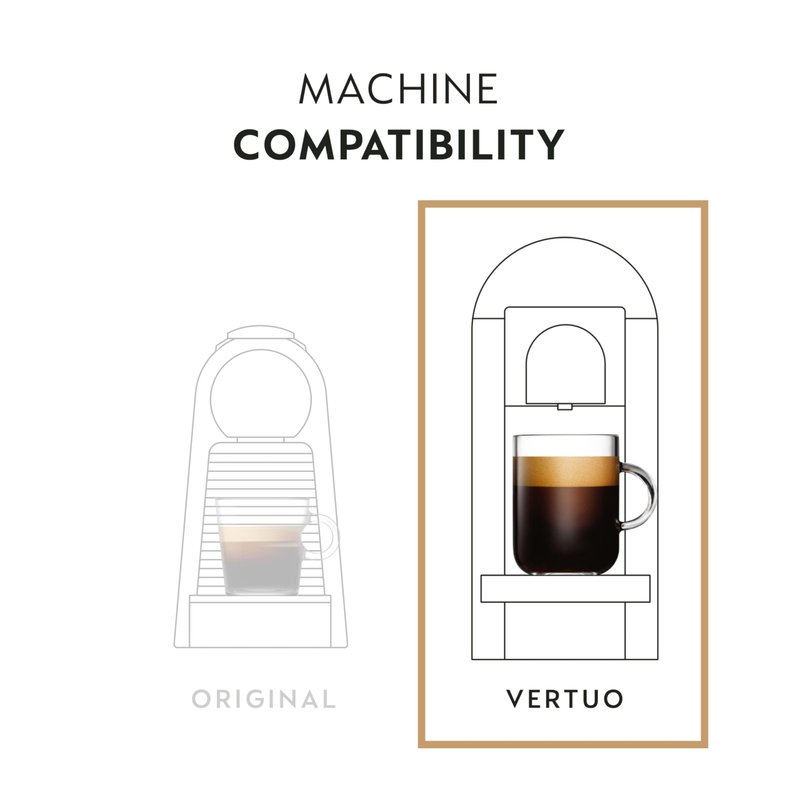 Nespresso Vertuo Orafio, Medium Roast Espresso Coffee capsules, 50 Pack