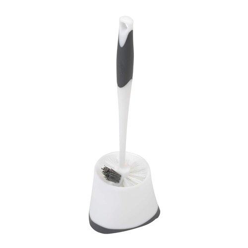 Clorox Under-Rim Toilet Bowl Brush with Corner Storage Caddy, 16 x 5 x 5.5 in