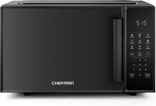 Chefman Microwave Oven - 0.9 Cu. Ft. Capacity, 900 Watts, 10 Power Levels & Child Safety Lock - Black