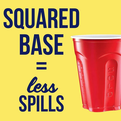 SOLO Cup Company Red Squared Plastic Party Cups - 18 Ounce, 200 Count Pack of 4