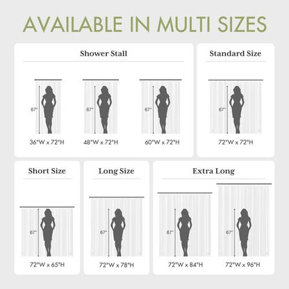 AmazerBath Shower Curtain Liner, 72x72 Plastic White Shower Curtain Liner, Cute Waterproof PEVA Shower Curtains, Lightweight Shower Curtains for Bathroom with Magnets and 12 Grommet Holes