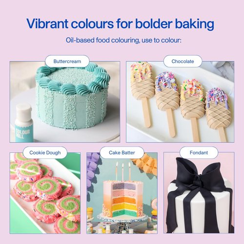 Colour Mill Oil-Based Food Coloring - Midnight Shade, 20 Milliliters | Vibrant & Versatile