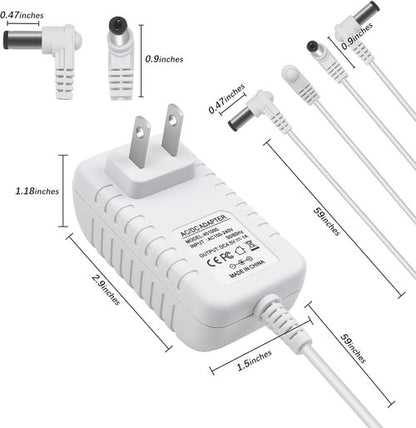 Lemax 4.5V Adaptor Set - 2-Piece Lighted Accessory for Christmas Micro Lighting Decor