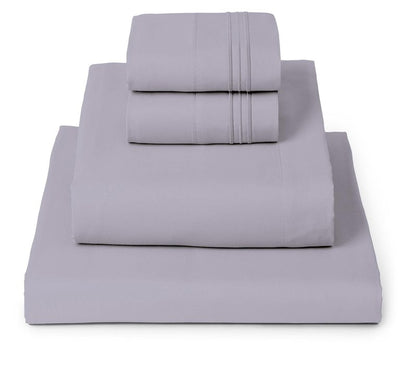 Mellanni California King Sheets Set - 4 PC Iconic Collection Bedding - Hotel Luxury, Extra Soft, Cooling Bed Sheets - Wrinkle, Fade, Stain Resistant (Cal King, Lavender)