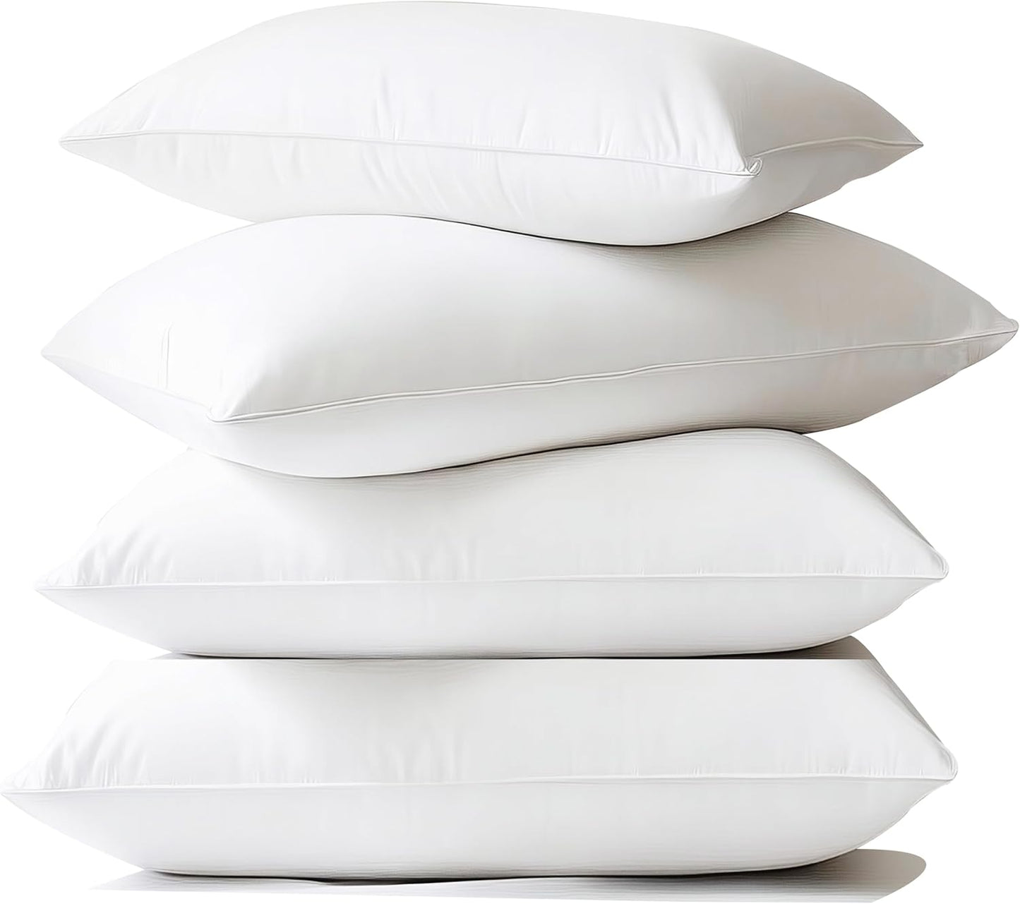 Skiennix Waterproof Pillow Protectors - Queen Size 20x28 Inches | 4 Pack, Soft & Cozy, Dust & Moisture Proof