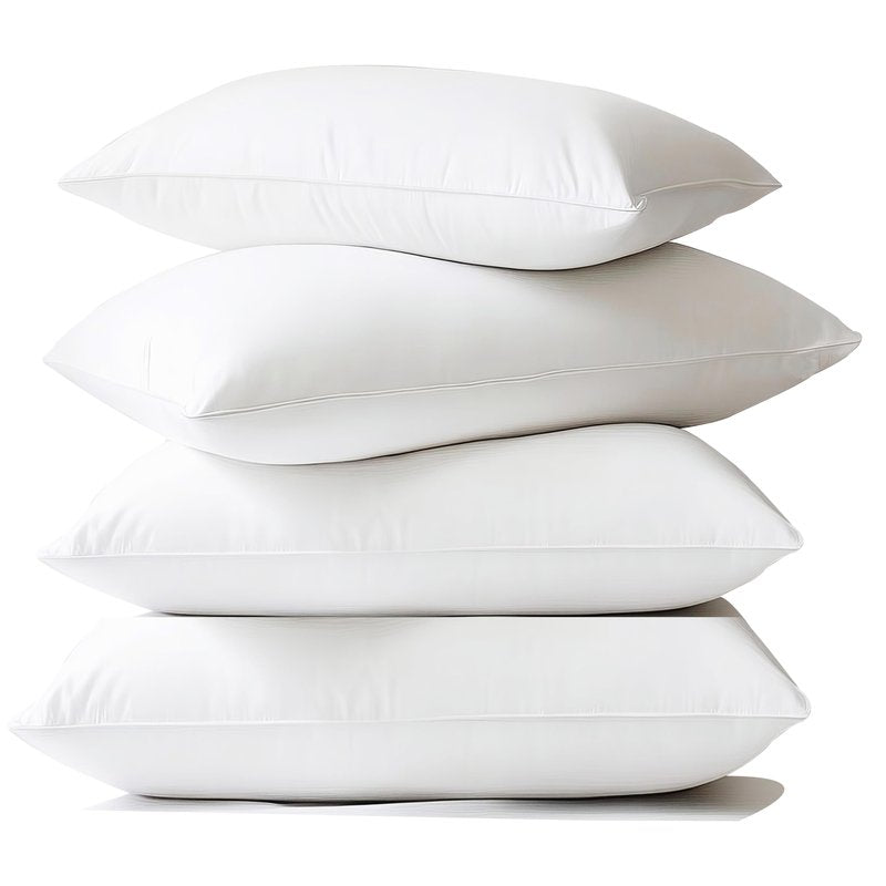 MOONVAN Waterproof Pillow Protectors Queen 20x28 Inches 4 Pack with Zipper Dust Proof Moisture Proof Sweat Proof Pillow Case Cover Protector Soft Cozy White