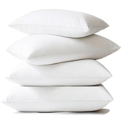MOONVAN Waterproof Pillow Protectors Queen 20x28 Inches 4 Pack with Zipper Dust Proof Moisture Proof Sweat Proof Pillow Case Cover Protector Soft Cozy White