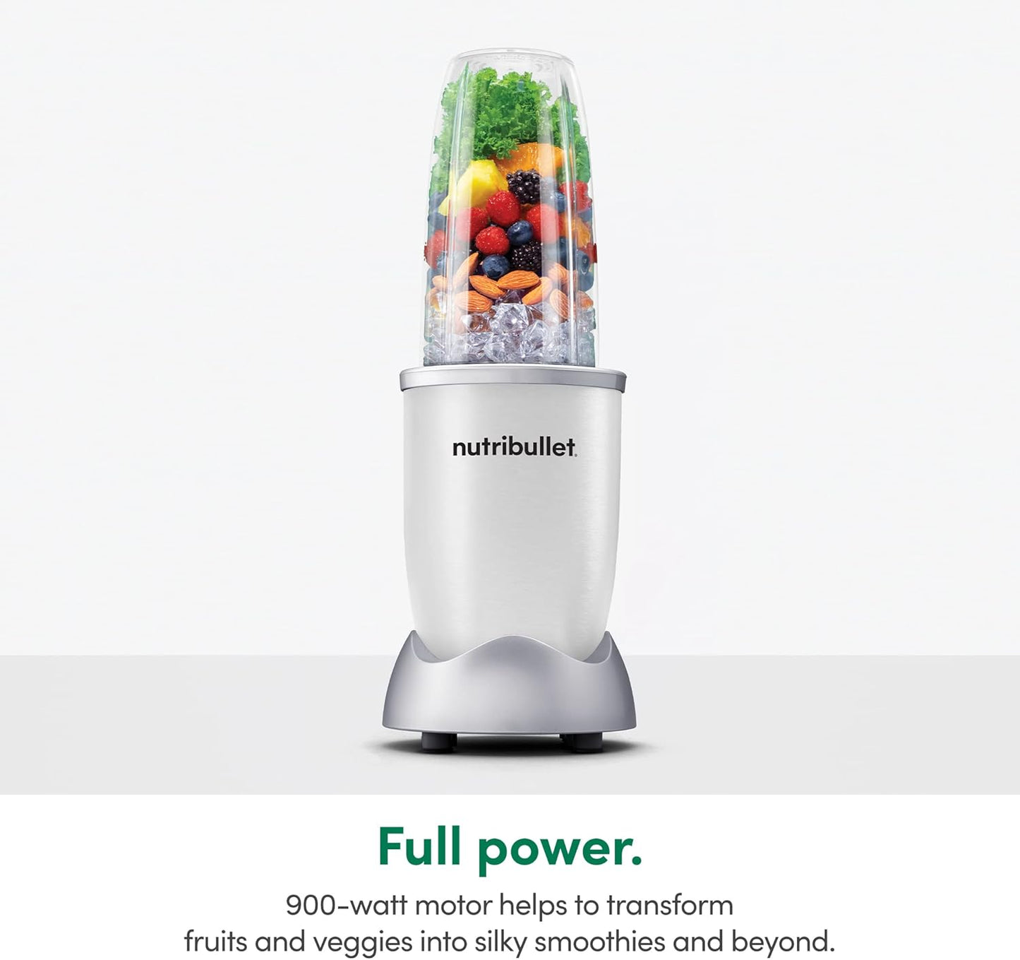 NutriBullet Pro 13-Piece Blender Set - Powerful 900W Motor in Sleek White Finish