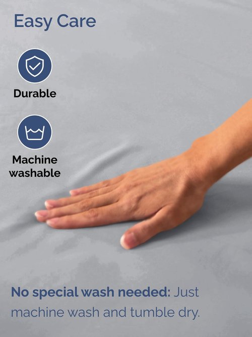 Extra Deep Full Fitted Sheet - Hotel Luxury Single Fitted Sheet Only - Easily Fits 18 inch to 24 inch Mattress - Ultra Soft, Wrinkle & Fade Free w/Extra Deep Pockets - Breathable & Comfy - Steel Blue
