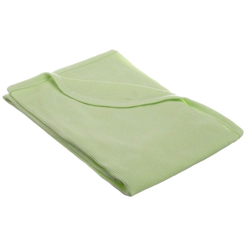 TL Care 100% Cotton Thermal Waffle Swaddle Blanket (30" x 40"), Soft, Breathable & Stretchy, Celery, for Boys and Girls, Perfect for Swaddling, Travel and Gifting
