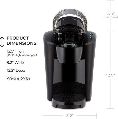 Keurig K-Compact Single-Serve Coffee Maker - 3 Brew Sizes, Smart Start, 36oz Reservoir | Black