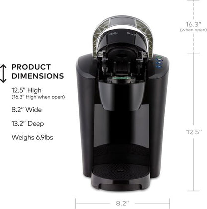 Keurig K-Compact Single-Serve Coffee Maker - 3 Brew Sizes, Smart Start, 36oz Reservoir | Black