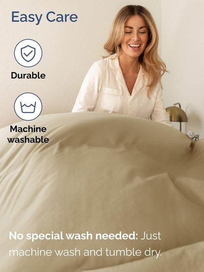 Extra Deep Twin Sheet Set - 4 Piece Breathable and Cooling Sheets - Hotel Luxury Bedding for Women, Men, Kids & Teens - Easy & Secure Fit - Soft, Wrinkle Free and Comfy - Extra Deep Pockets - Beige