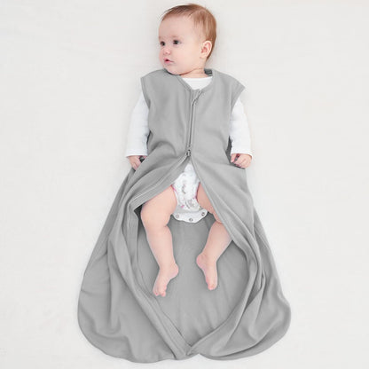Yoofoss Baby Sleep Sack - 100% Organic Cotton Wearable Blanket for 6-12 Months | 2-Way Zipper, 3 Pack