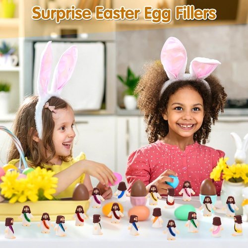 Little Jesus Figures by [Brand Name] - Mini Jesus Figurines for Crafts | 100 Pcs in 10 Colors