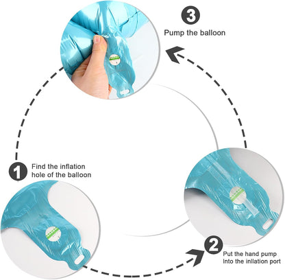 Skiennix 40-Inch Balloon Numbers - Light Blue 5th Birthday & Wedding Party Decorations