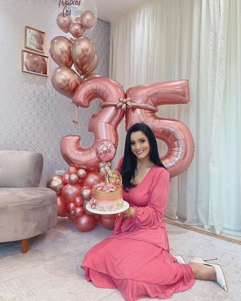 Numbers Balloon - 40 Inch Large Pastel Pink Balloon for 3rd Birthday Party Decor | Perfect for Celebrations